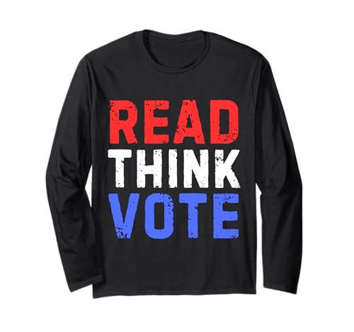 Voter Read Think Vote Manga Larga