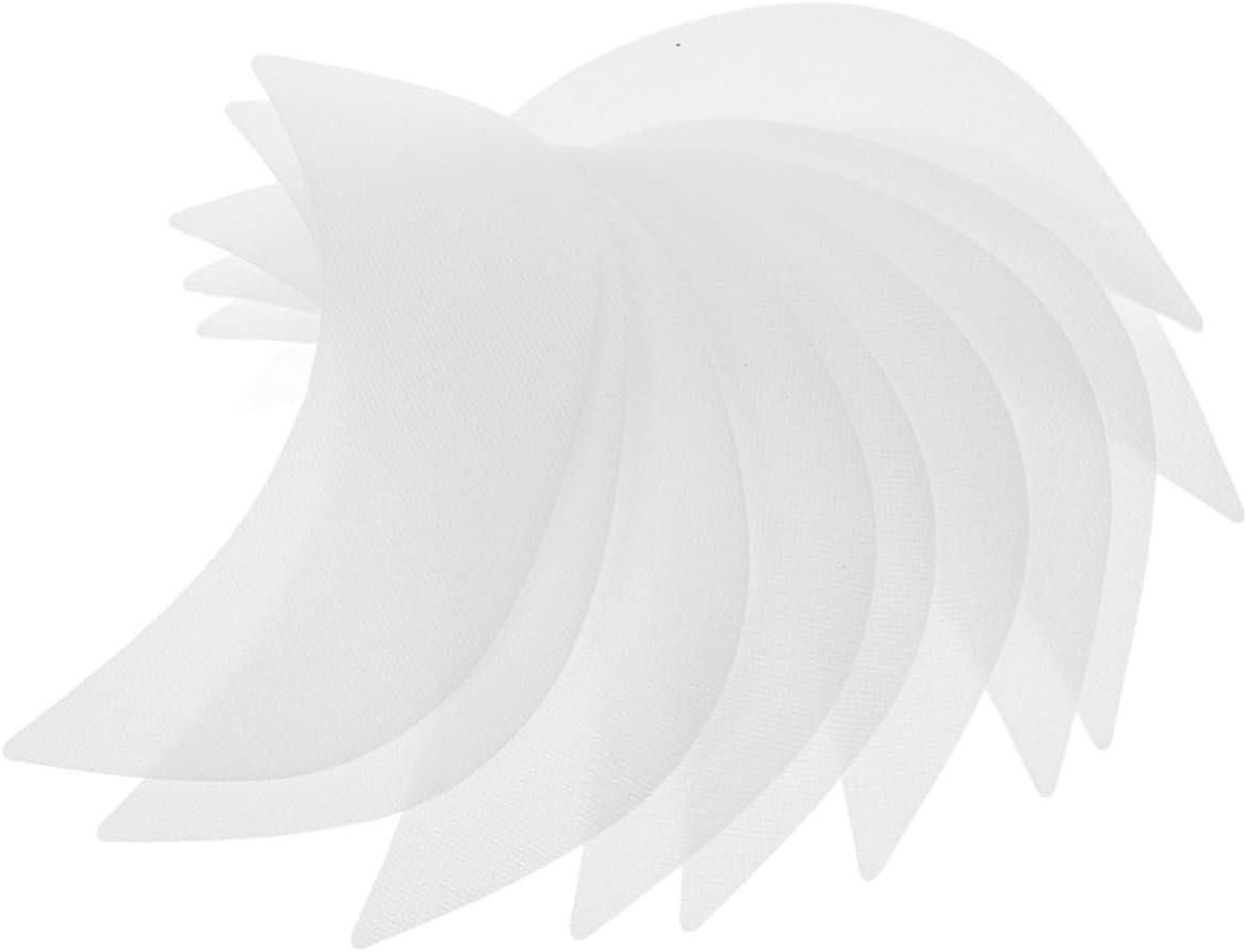 20pcs Plastic Hat Brim Liners for Baseball Caps with Flexible Design and Comprehensive Protection, White Hat Insert Prevents Cheek Sunburn, for Outdoor Use