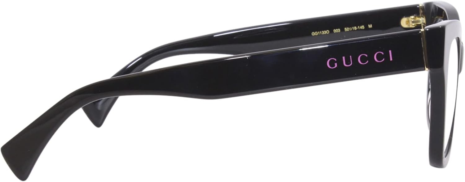 Miniatura 3 de Gucci GG1133O-003 - Lentes negros para mujer, Negro Transparente Negro