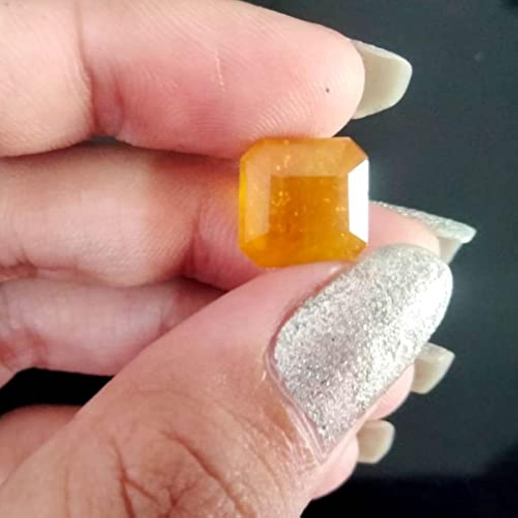Natural Yellow Sapphire Square Shape Loose Gemstone for Reselling
