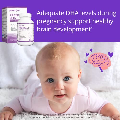 Premom Prenatal Dha Fish Oil: Vitamin D Formula Omega 3 Supplement - Epa + Dha Fertility Supplements For Women - Globally Sourced From Wild Caught Fish #TOP3