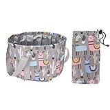 Collapsible Foot Soaking Bath Basin,Collapsible Foot Soaking Bath Basin Portable Folded Tub Bag for Outdoor Camping (Gray)