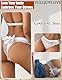 FULLJOYLOVE Damen Sexy Spitze Mesh Rücken Schleife Hohle Höschen Nahtlose Höschen Damen Dehnbar Low Rise Bikini Slips Hipster Spitze Unterwäsche für Frauen Weiß M