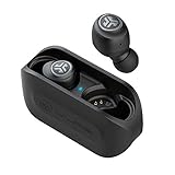 JLab Go Air - Audífonos inalámbricos Bluetooth con funda de carga, color negro, conexión dual,...