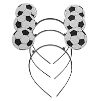 VICASKY 3 Stück Fußball Stirnbänder Elastische Haarreifen für Frauen und Mädchen Leichtes Haarschmuck für Sport und Freizeitveranstaltungen