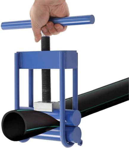 Portable Pipe Squeeze-Off Tool for Emergency Plumbing Repairs, Manual Clamp Shut-Off Tool for PE, PPR, PVC, PP Pipes, Ideal for 0-6m Pipe Maintenance