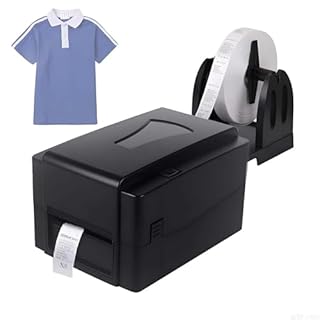 Satin Ribbon Printer - Professional Thermal Transfer Barcode Printer for 20-108mm Width Ribbons | Print Custom Presents Tags, Washable Clothing Labels & Retail Hang Tags | 300 DPI Resolution