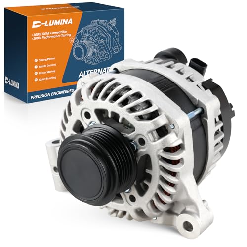 Image of High Output Alternator 170A Compatible with 2018-2022 Buick Enclave, 2019-2022 Chevrolet Traverse V6 3.6L, 6-Groove Decoupler Pulley, Replace A002TV0181ZC 13506432