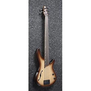 Ibanez Bass Workshop SRH505F-NNF Aerium Fretless Natural Browned Burst Flat - Basse Électrique 5 cordes – Image 5