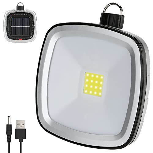 Campinglampe Solar, Akku Lampe, Zeltlampe, Campinglicht, Campinglampe Aufladbar, 1500mAh Power Bank, USB Wiederaufladbare, Led Campinglampe Geeignet für Angeln, Wandern, Camping, Notfall Cover