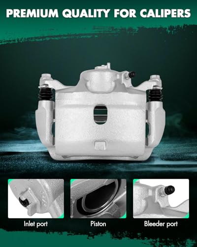Image of SCITOO Front Left Brake Caliper With Bracket 19B2660 Compatible For Acura ILX 2013-2015, For Honda Civic 2013-2021, For Honda CR-Z 2016, For Honda Fit 2013-2014, For Honda For Accord 2003-2017