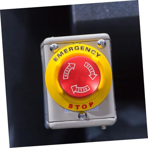 Interruptor de Parada de Emergencia de 22mm Metálico 12v-220v con Enchufe 6