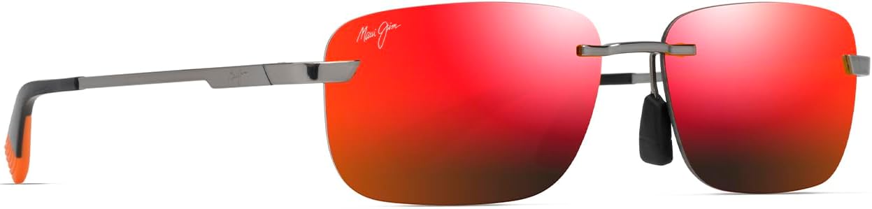 Maui Jim Men's and Women's Lanakila Polarized Rimless Sunglasses, Large Fit