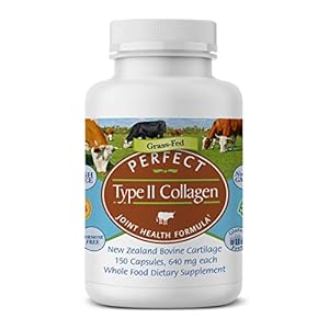 Perfect Supplements – Perfect Type II Collagen – 150 Capsules – All Natural Type II Collagen – Pasture Raised – Joint Health Support