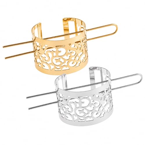 LUOZZY 2 Pcs Chinese Bun Clips Retro Hair Stick Outfit Accessories ﻿