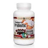 BIOACTIVE NUTRIENTS Cranberry Probiotics with Prebiotics, 120 Capsules, Women's Health Supplement -