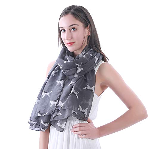 Golden Retriever Dog Print Women's Scarf Shawl Wrap Lightweight2