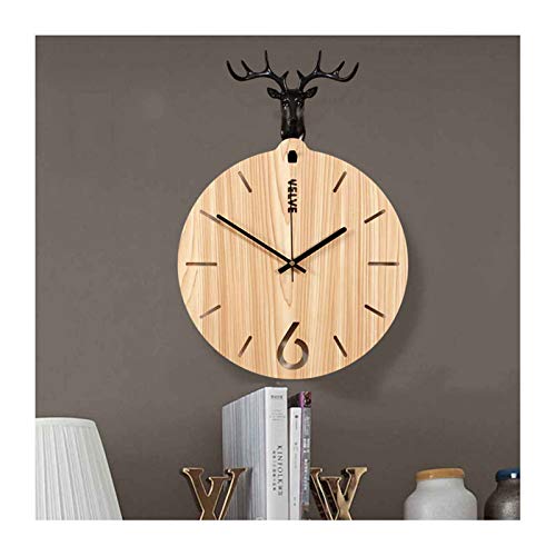 Horloge murale sans tic-tac en bois pour retrouver le calme absolu dans votre bureau