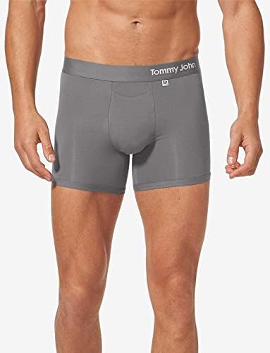 Vista 3 de Tommy John Ropa interior para hombre, baúl de algodón fresco con entrepierna más corta de 4 pulgadas, ropa interior cómoda y transpirable