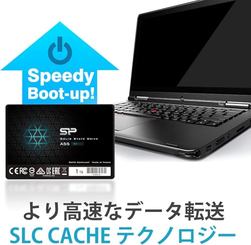 Image of Silicon Power-512GB SSD 3D NAND A55 SLC Cache Performance Boost SATA III 2.5 inch 7mm (0.28 inch) Internal Solid State Drive Black