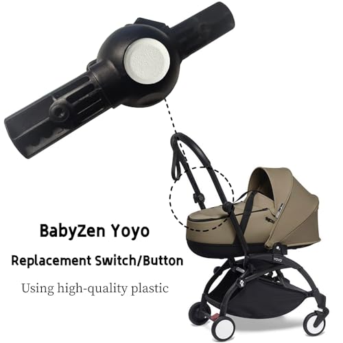 Image of TEYOUYI 2pcs Handlebar Joint Button for The Babyzen YOYO /YOYO + / YOYO Stroller Replacement Parts Compatible with Babyzen YOYO /YOYO + / YOYO Stroller Accessories for Baby Stroller White