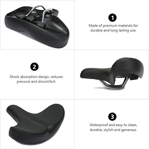 BESPORTBLE, assento de bicicleta, macio, confortável, de substituição, selim para bicicletas de mont