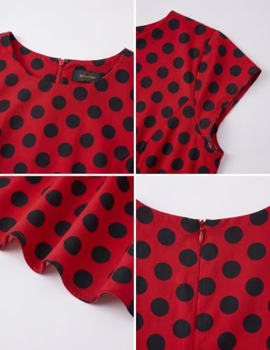 Image of Dressystar Women's Vintage 1950s A Line Cap Sleeve Cocktail Party Dress