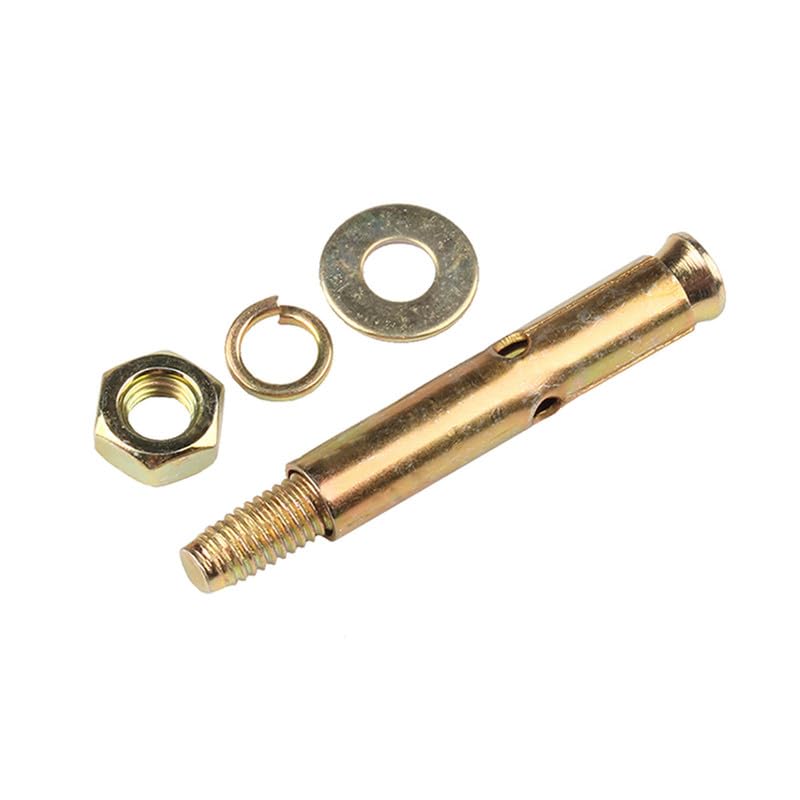 MOOPW Plated Zinc Expansion Bolts for Concrete Wall Fixing Anchor Bolt External Expansion Tube Pull Explosion Screws M6 x 50mm 10 Pcs