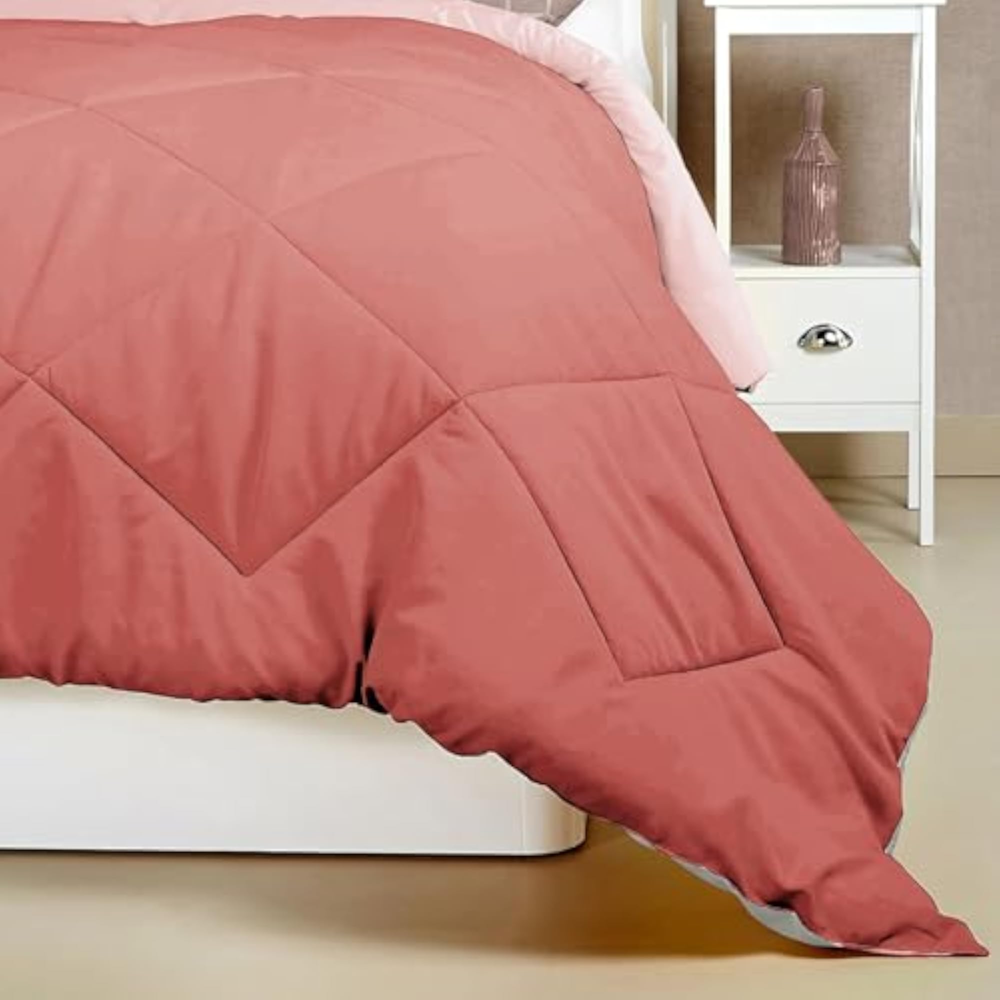 220 GSM Solid Plain Reversible Microfiber AC Comforter