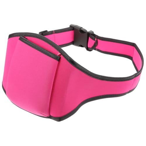 Support de microphone rose avec pochette de ceinture pour haut-parleurs et fitness