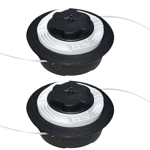 Mineup 2PCS AutoCut C6-2 Tête De Débroussailleuse pour Stihl FS38 FS40 FS50 FSE81, Tête Faucheuse Autocut C6-2, Tete à Fil Coupe-bordure Accessoires, Tête Débroussailleuse