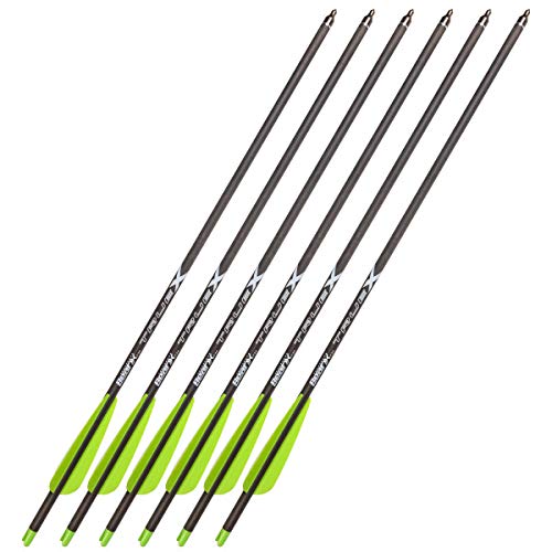 Bear X 6-Pack Truex Crossbow Arrows - 20", Acbk20, Black #TOP7