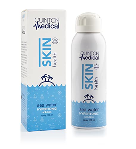 Quinton Medical - Skin Health, Spray de Agua de Mar Hipertónica para Dermatitis Atópica, 100% Natural, 100 ml