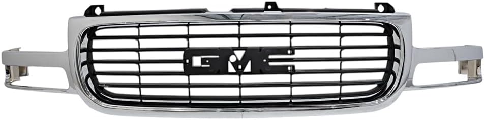 For 1999 2000 2001 2002 GMC Sierra 1500 2500 2000-2006 Yukon Grille Grill Assembly Chrome