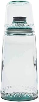 Recycled Glass Carafe & Tumbler Set- Agua; 1.1 Litre Carafe & 250 ml Tumbler