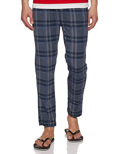Image of Jockey Men's Relaxed Fit Sweatpants (IM03 Mid Blue Melange Print10 Medium)