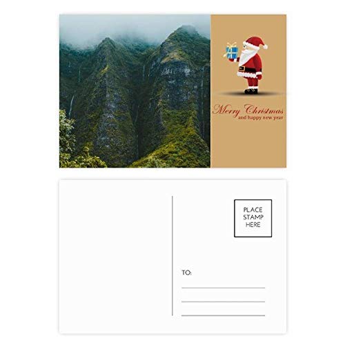 Cartes postales Jungle Valley Père Noël et forêt de brouillard pour réchauffer les cœurs