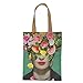 Pour Frida Kahlo tote bag, les sacs de banlieue pour femmes, les sacs à provisions réutilisables, les sacs de plage, les sacs d'école, les sacs de pique-nique de voyage