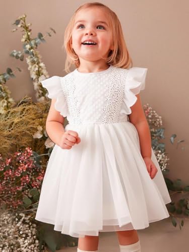 AGQT Baby Girls Tulle Tutu Dress Sleeveless Party Dress Size 6M-5T4