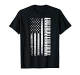 Tastatur mit amerikanischen Klavierflaggen, weiße Sterne T-Shirt