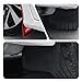 Qurbuns 2 PCS Car Mud Flaps, Flexible Splash & Scratch-Resistant Mudguard, Anti-Collision Front and Rear Splash Guard, Universal for Cars SUVs Trucks (Black)