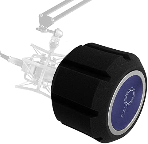 Pop Filter for Microphone Portable Sound Isolation Shield Foam Reflection Filte,Mic Windscreen Acoustic Pop Foam Balls for Vocal Studio Booth,Live,Music Recording Equipment