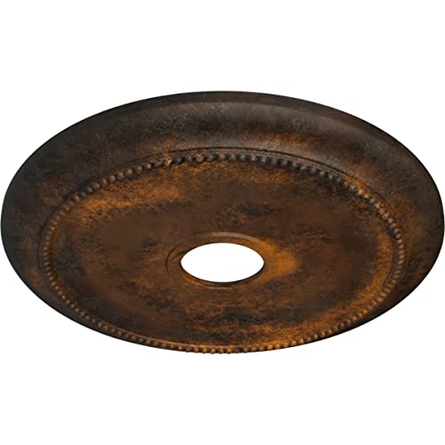Médaillon de plafond rustique avec ouverture de 4 ID pour cacher les découpes - 3