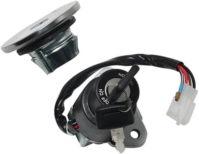 Motorcycle Fuel Ignition Switch Lock With Key Kit Compatible With FZR250 1987-1988 FZR400 1988 1989 1990 FZR600 1989-1993
