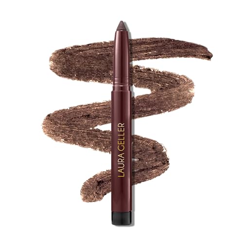 LAURA GELLER NEW YORK Kajal Longwear Kohl Eyeliner Pencil Smoky Quartz Smooth Blendable Application Long-Wearing Non-Creasing Infused with Caffeine & Vitamin E Built-In Sharpener