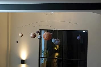Solar System Mobile by Authentic Models, Educational Planets Model, Multicolor Space Decor for Baby, Kids, and Adults, Large Decoration for Astronomy and Science Enthusiasts, Easy to Hang and Assemble