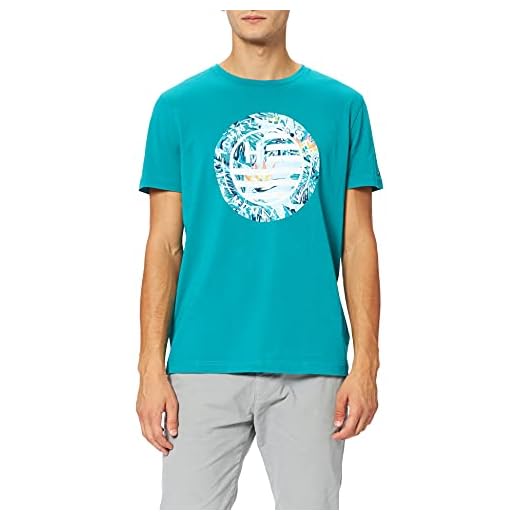 Tommy Hilfiger Herr blommig logotyp grafisk t-shirt, Fläkt, S
