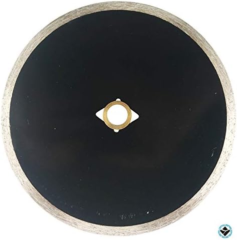 7 Inch Diameter Continuous Rim Premium Diamond Blade for Wet Cutting Porcelain and Ceramic Tile, 5/8 Inch Arbor, 8730 Maximum RPM