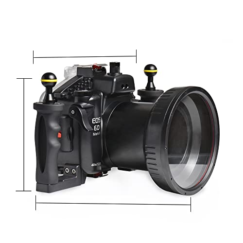 Ficha técnica Funda impermeable para cámara Canon EOS 6D II IPX8 40 m cristal antirreflejos completo EOS 6D II FL100 - Fernando Cortés