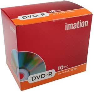 Amazon.com: Imation - DVD-R (4X) 4.7GB - 10-Pack Retail showbox - MTV ...